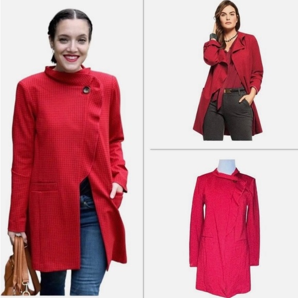 CAbi #3546 Celebration Jacket Red Square...XS - Picture 6 of 7